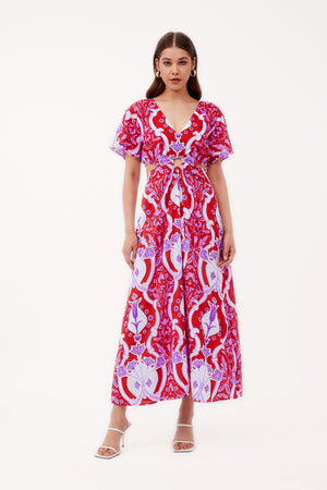 Beyond by Vera Giselle Dress in Como Rouge
