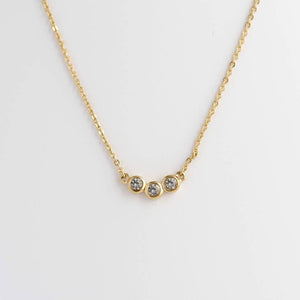 Minette Alma White Topaz Necklace in Gold