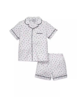 Petite Plume Children's Twill Short Set in Anchors Away