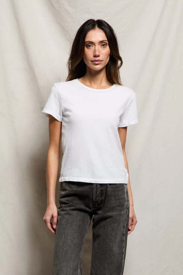 perfectwhitetee Recycled Cotton Lisa Slim Crew Tee - Multiple Colors!