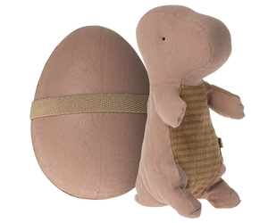 Maileg Small Gantosaurus Rex in Rose Egg