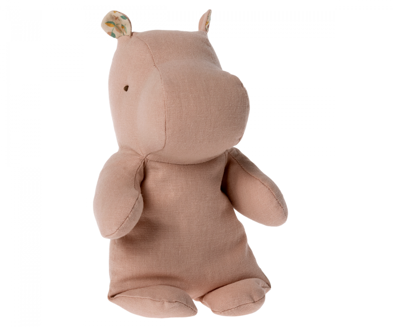 Maileg Safari Friends Small Hippo in Soft Rose