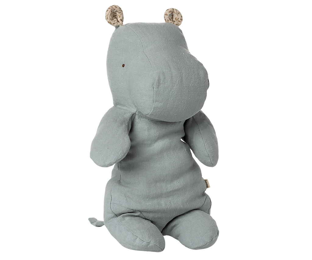 Maileg Safari Friends Medium Hippo in Blue Grey