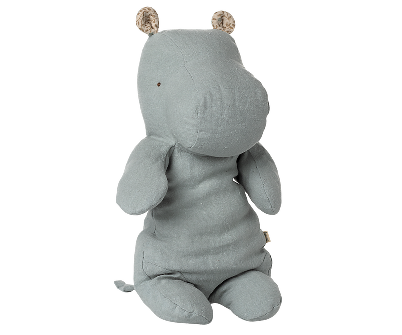 Maileg Safari Friends Medium Hippo in Blue Grey
