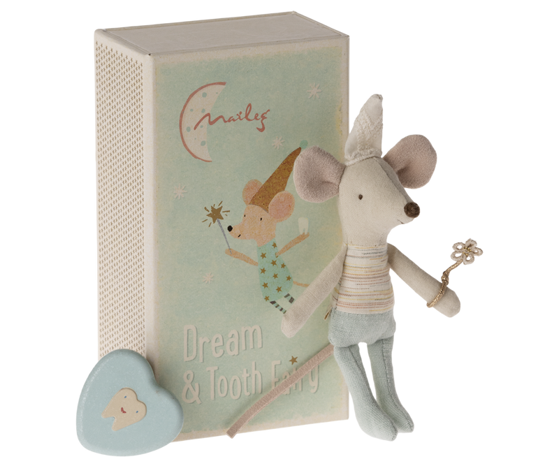 Maileg & Tooth Fairy Mouse, Little Brother in Blue