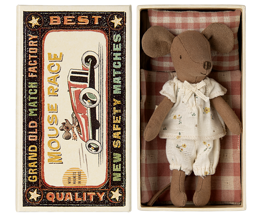 Maileg Big Sister Mouse in a Matchbox