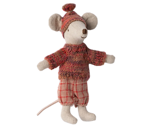 Maileg Winter Mouse with Ski Set - Big Sister