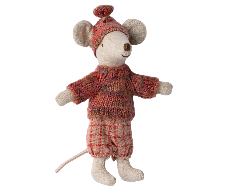 Maileg Winter Mouse with Ski Set - Big Sister