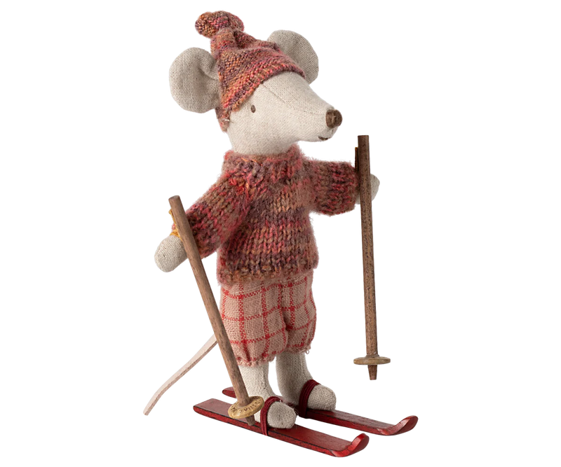 Maileg Winter Mouse with Ski Set - Big Sister