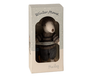 Maileg Winter Mouse with Ski Set - Big Brother