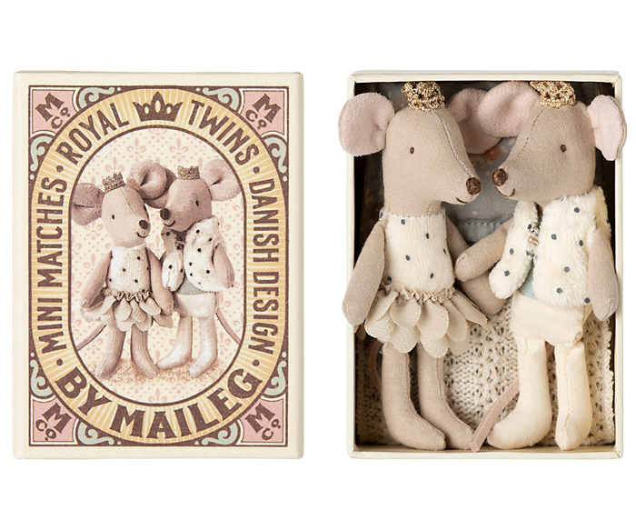 Maileg Royal Twins in a Matchbox