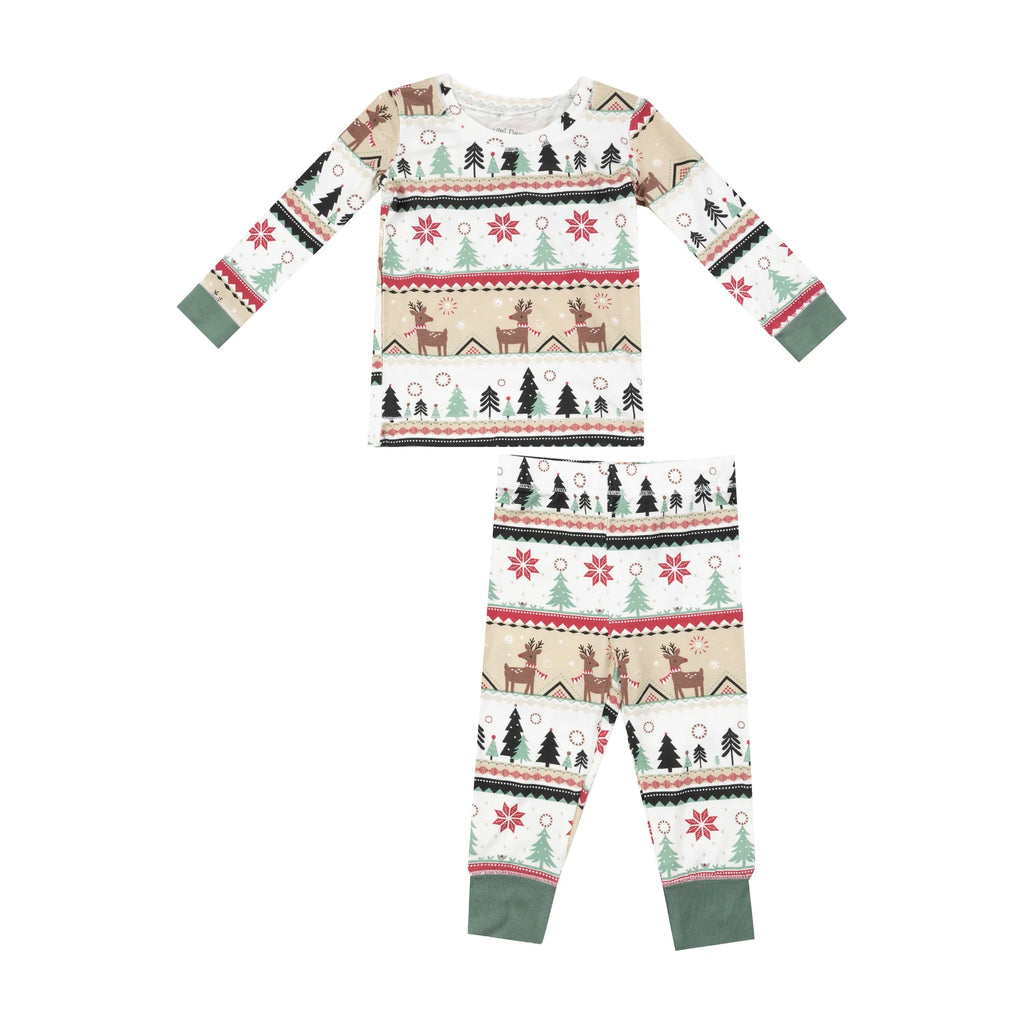 Angel Dear Loungewear Set in Reindeer Faire Isle