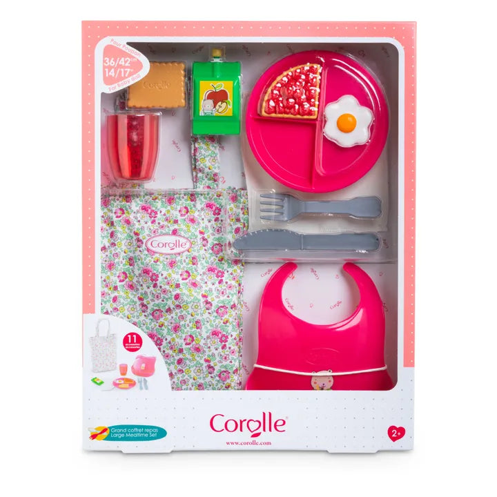 Corolle Mealtime Set for 14" and 17" Doll with Pie Slice