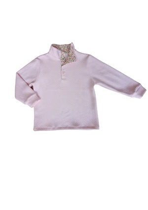 Maddie & Connor Emma Quilted Pullover in Pink