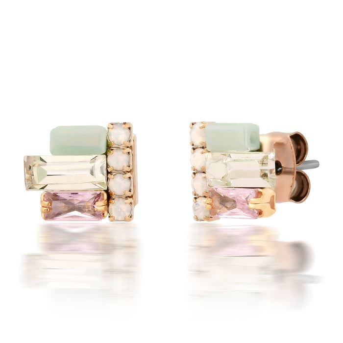 Tai Milky Gem Emerald Cut Earrings
