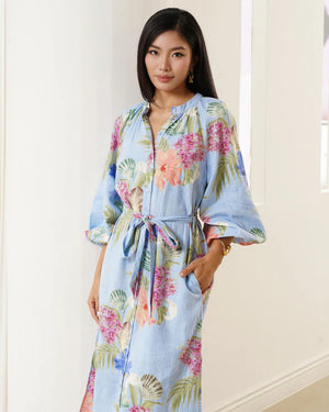 Yumi Kim Nalani Caftan Dress in Seashore Blue