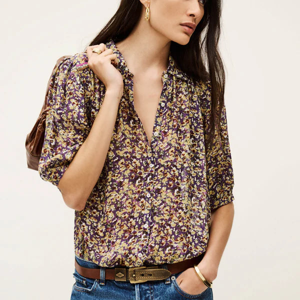 ba&sh Lark Short Sleeve in Violet