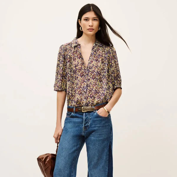 ba&sh Lark Short Sleeve in Violet