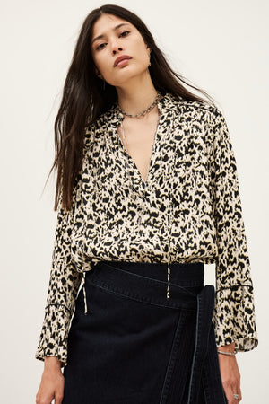 ba&sh Pia Top in Ecru