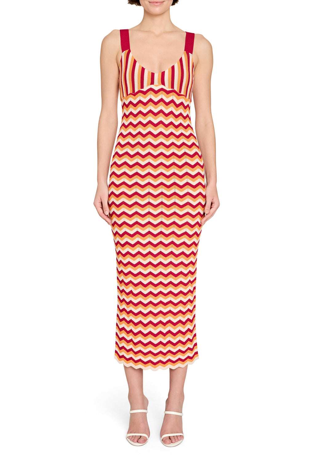 Amanda Uprichard Daquiri Dress in Magenta Multi