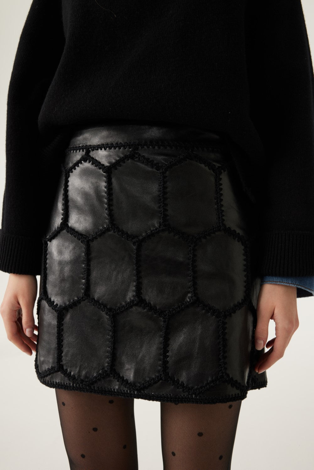 ba&sh Arietty Skirt in Black