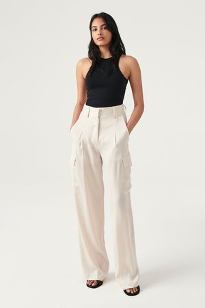 ba&sh Cary Pant in Champagne