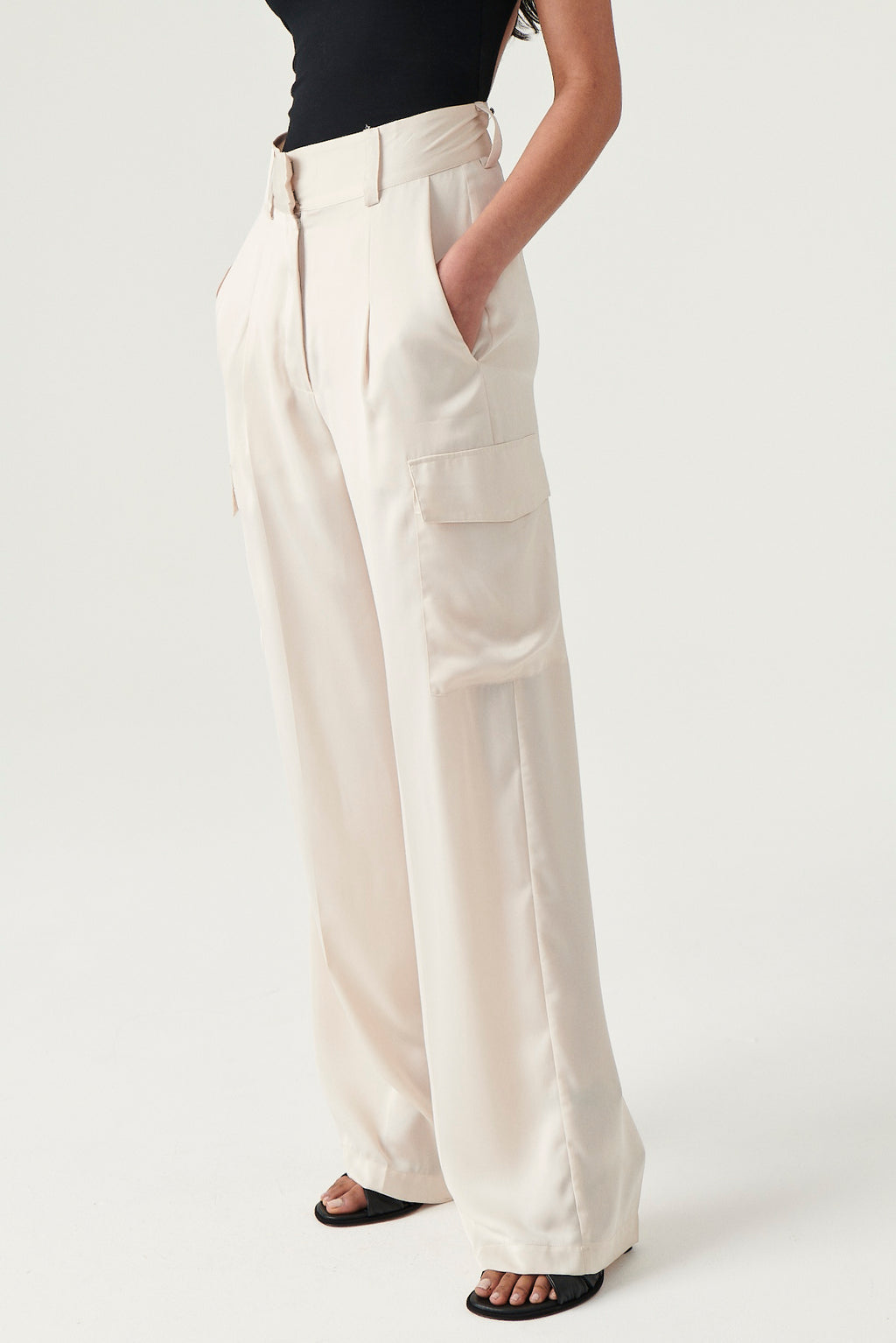 ba&sh Cary Pant in Champagne