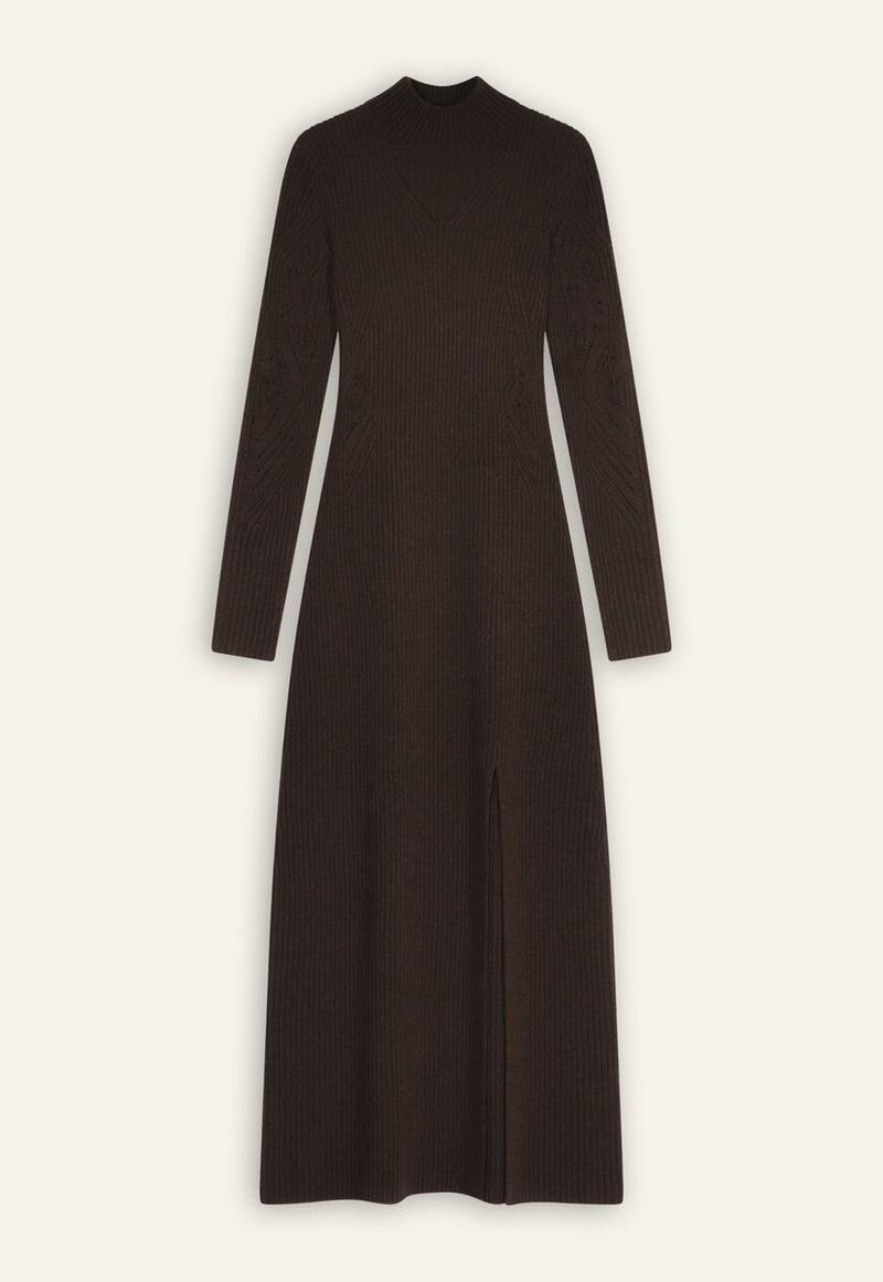 ba&sh Armia Sweater Dress in Ebony