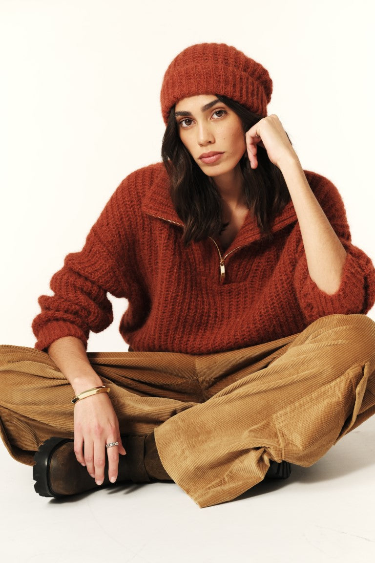 ba&sh Beltane Pullover Sweater in Ecureuil