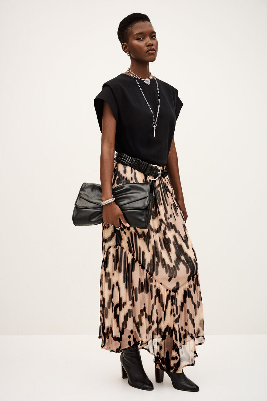 ba&sh Aley Skirt in Rose