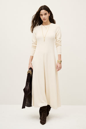 ba&sh Elise Dress in Ecru