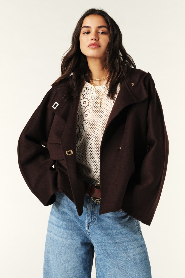 ba&sh Kove Jacket in Chocolate