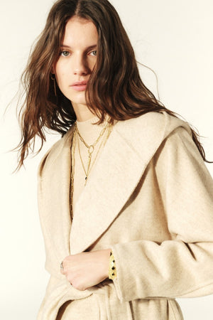 ba&sh Lylie Coat in Beige