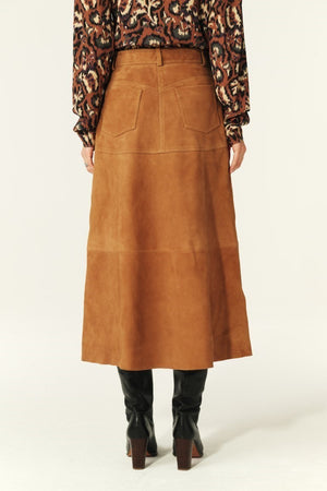 ba&sh Massia Skirt in Terracotta