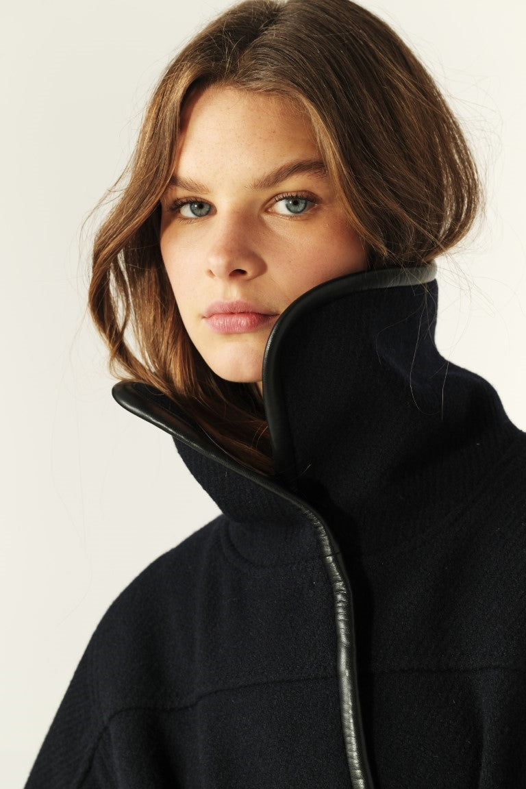ba&sh Seal Coat in Marine