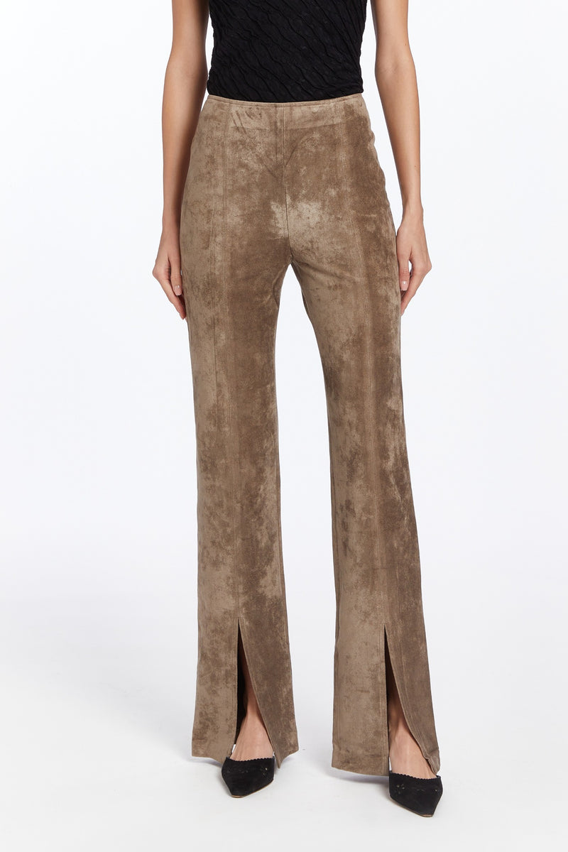 Amanda Uprichard Tavira Pants in Taupe