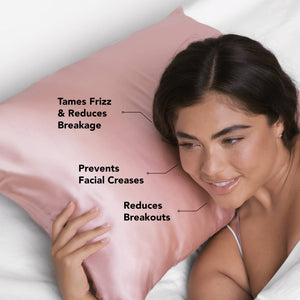 KITSCH Satin Pillowcase Standard in Blush