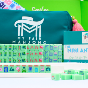 My Fair Mahjong Anywhere Series Mini Mahjong Set in Green