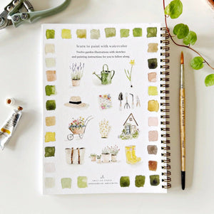 emily lex studio  Garden Watercolor Workbook