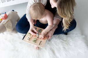 Pearhead Wooden Numbers Puzzle