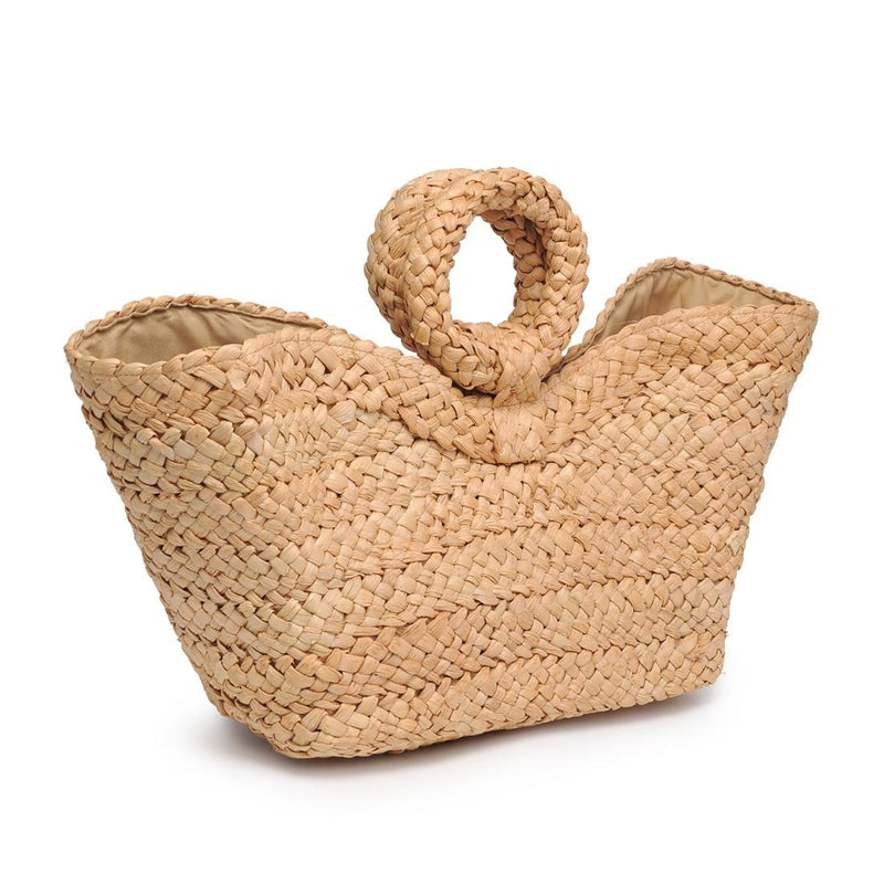 Urban Expressions Edith Ring Handle Tote Bag in Natural