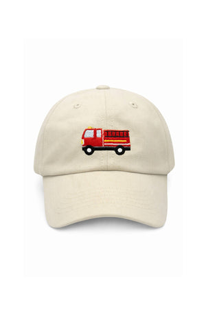Bits & Bows Firetruck Baseball Hat