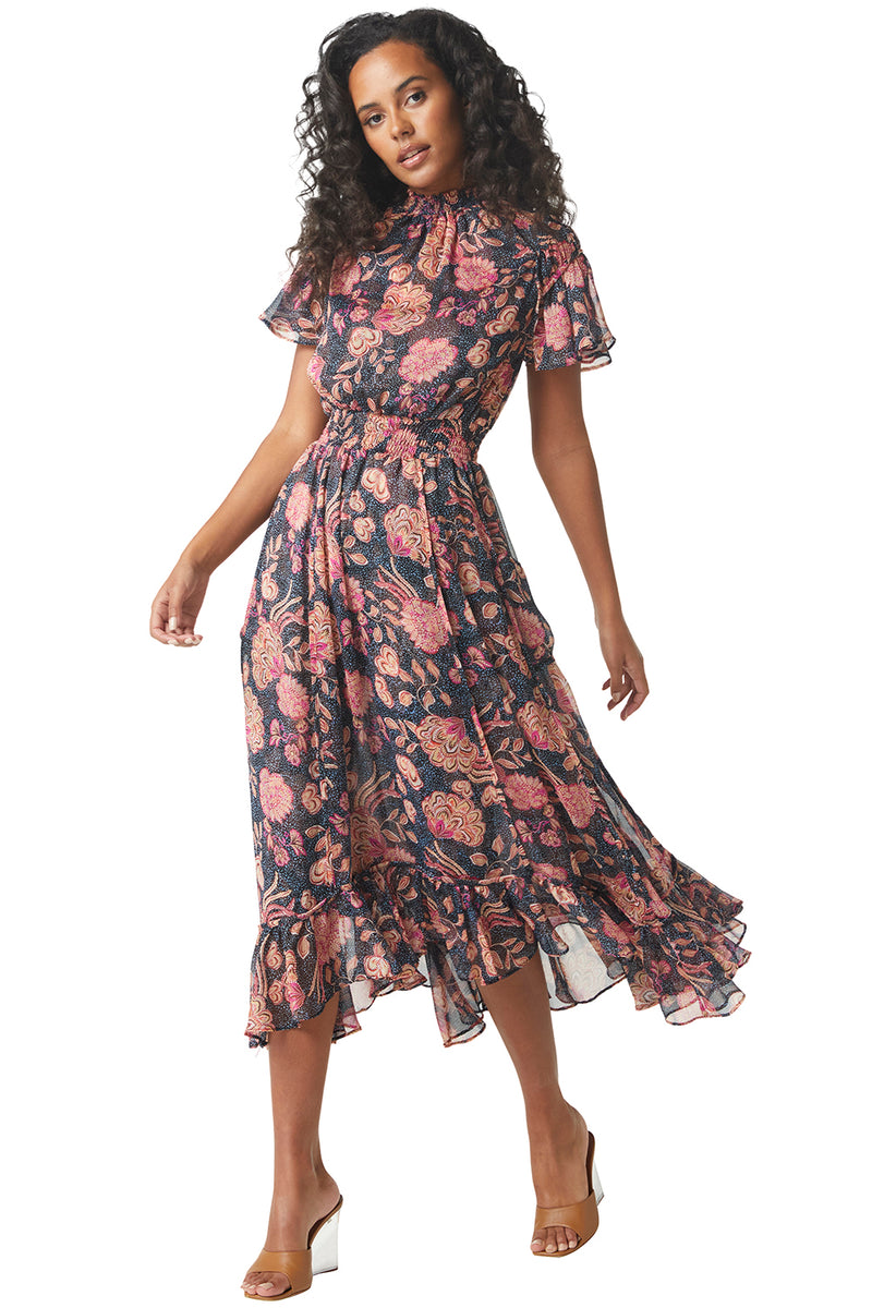 Misa Azura Dress in Flora Dot