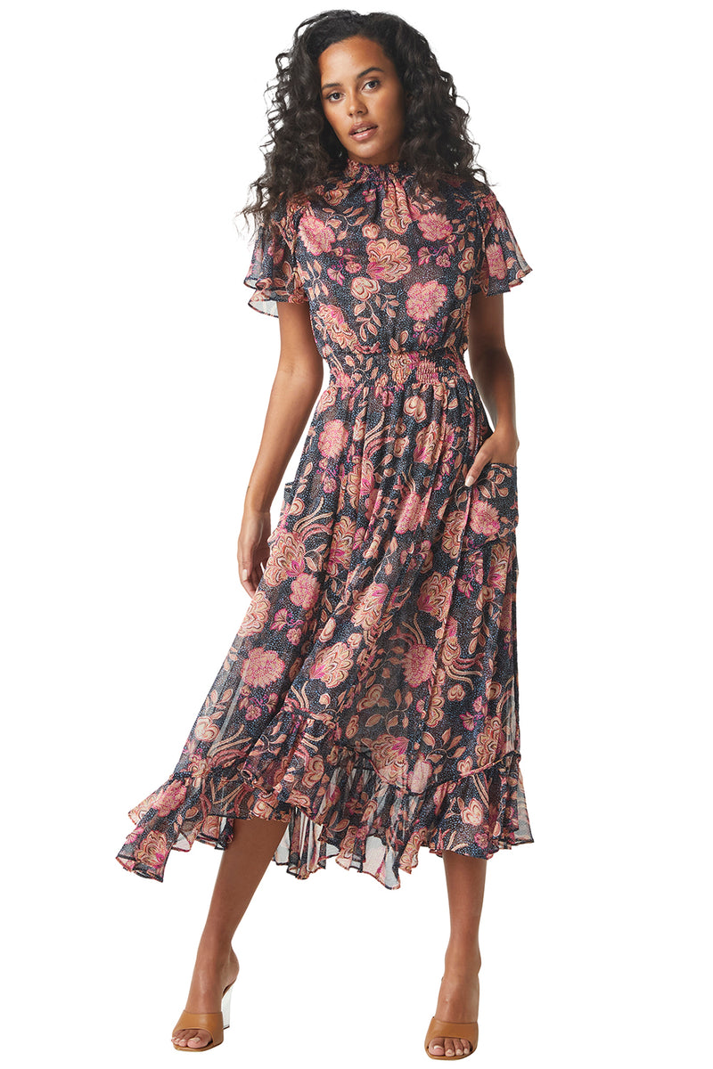 Misa Azura Dress in Flora Dot