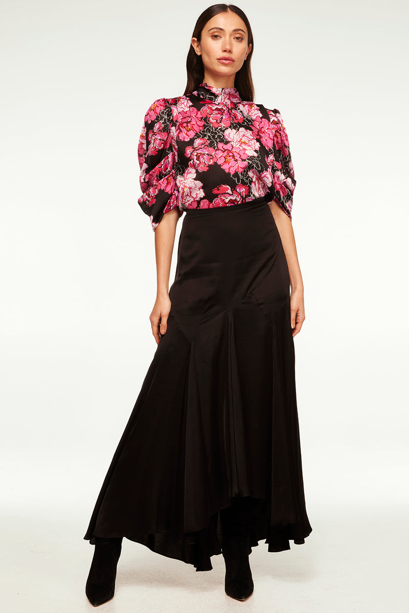 Misa Luella Top in Pink Peony