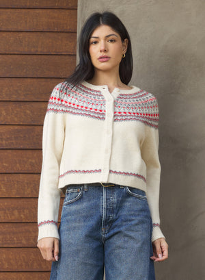 Stitches + Stripes Wilder Cardigan in Ivory Combo