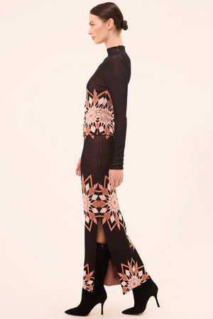 Misa Dena Skirt in Moroccan Snowflake