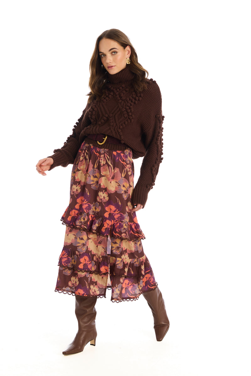 Allison Daphne Sweater in Espresso