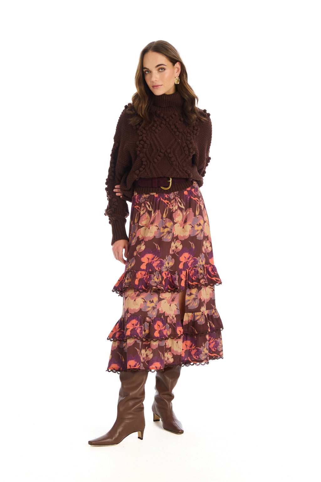 Allison Daphne Sweater in Espresso