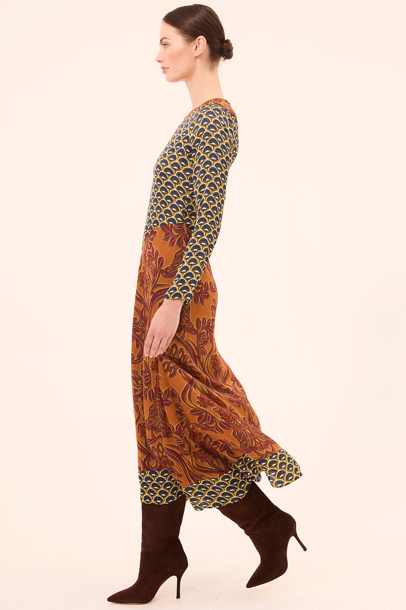 Misa Mojave Dress in Studded Dandelion